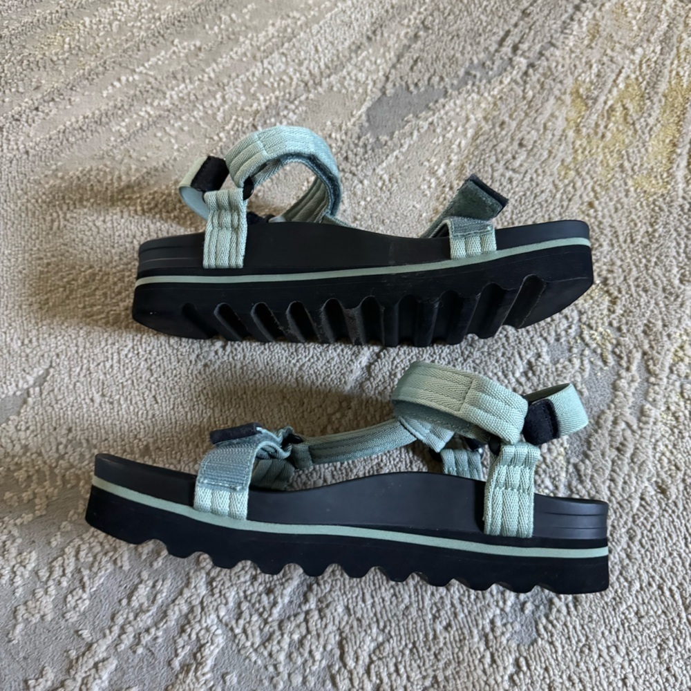 Reef sandals Cushion Rem Hi platform adjustable straps green comfort walking 8 - Picture 12 of 14